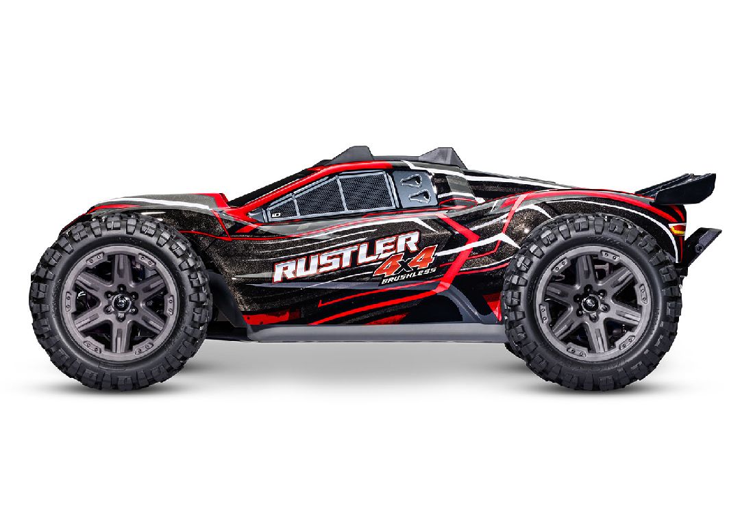 Traxxas Rustler 1/10 4X4 BL-2s Brushless Stadium Truck RTR-Red