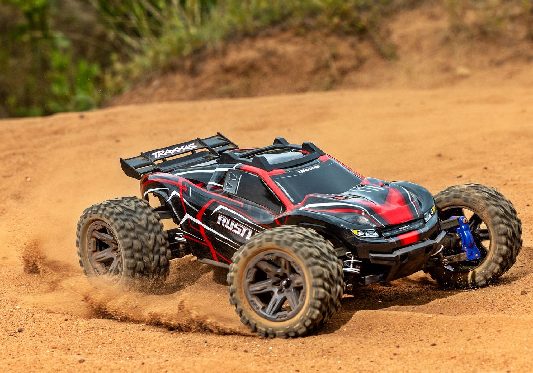 Traxxas Rustler 1/10 4X4 BL-2s Brushless Stadium Truck RTR-Red