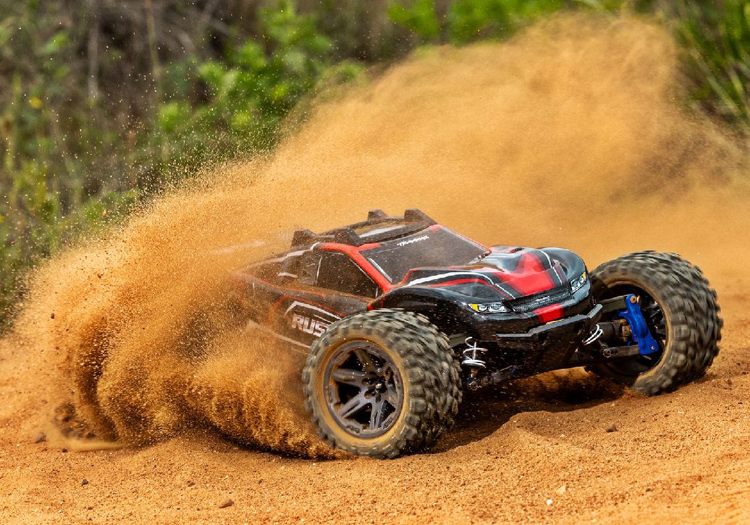 Traxxas Rustler 1/10 4X4 BL-2s Brushless Stadium Truck RTR-Red
