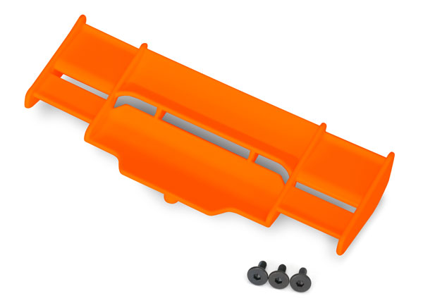 Traxxas Wing, Rustler 4X4 (orange)/ 3x8mm FCS (3) - Click Image to Close