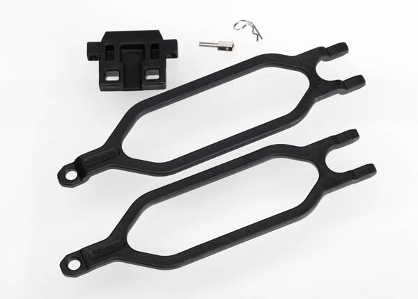 Traxxas Hold down, battery (2)/ hold down retainer/ battery post - Click Image to Close