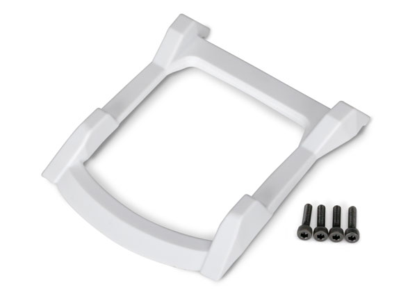 Traxxas Skid plate, roof (body) (white)/ 3x12 CS (4)