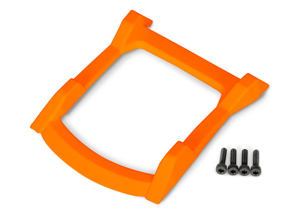 Traxxas Skid plate, roof (body) (orange)/ 3x12 CS (4)
