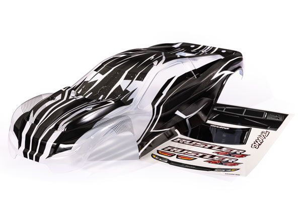 Traxxas Body, Rustler 4X4, Prographix Decal Sheet - Click Image to Close