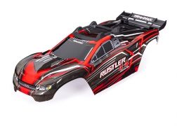 Traxxas Body Rustler 4X4 Red (Painted Decals Applied)