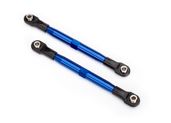 Traxxas Toe Links 87mm,Front/Rear - Blue Aluminum - Click Image to Close