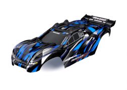 Traxxas Body, Rustler 4X4 Ultimate, blue (painted w/decals) - Click Image to Close