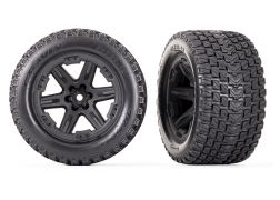 Traxxas glued (2.8") (RXT black wheels, Gravix tires)
