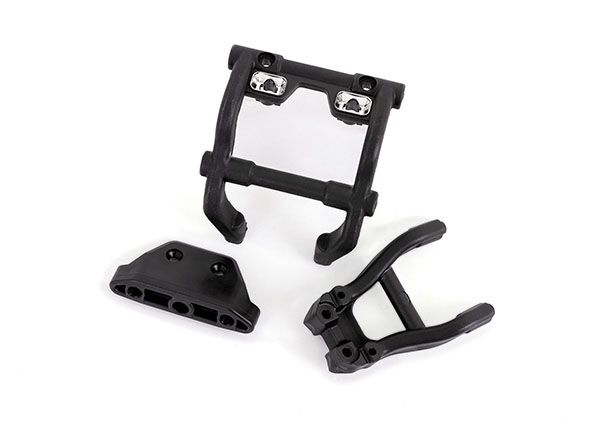 Traxxas Wheelie Bar Mounts/ Rear Skidplate (Fits 4WD Stampede) (For LED Light Kit Installation)