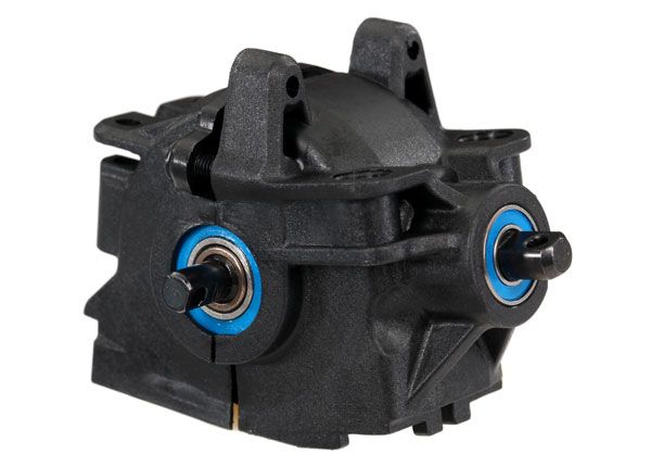 Traxxas Differential, front (complete with pinion gear and differential plastics) (fits 1/10-scale 4X4 Slash, Stampede, Rustler, Rally)
