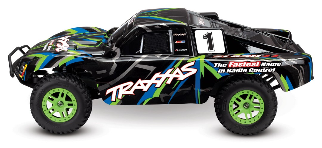 Traxxas Slash 4X4 1/10 4WD XL-5 RTR Short Course Truck Green
