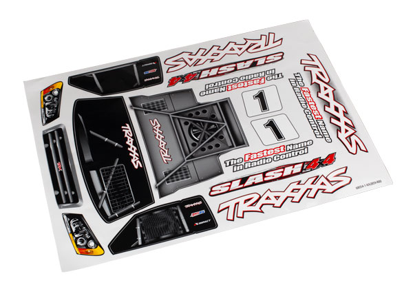 Traxxas Slash 4X4 Decal Sheet Set - Click Image to Close