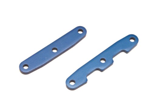 Traxxas Bulkhead tie bars, front & rear, aluminum (blue-anodized - Click Image to Close