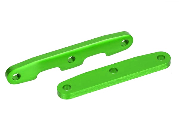 Traxxas Aluminum Bulkhead Front & Rear Tie Bar Set (Green) - Click Image to Close