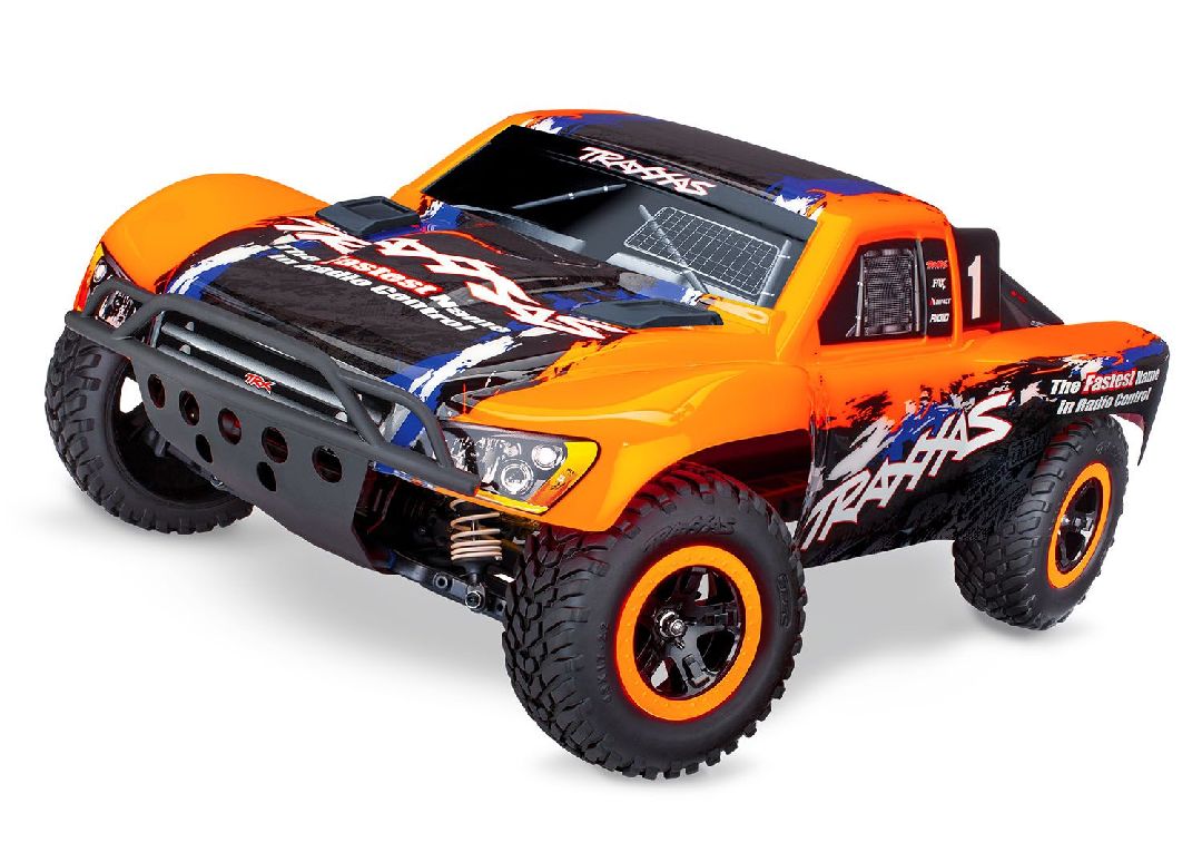 Traxxas Slash 4X4 VXL 1/10 Scale 4WD Electric Short Course Truck with TQi™ Traxxas Link™ Enabled 2.4GHz Radio System & Traxxas Stability Management (TSM)® - Orange