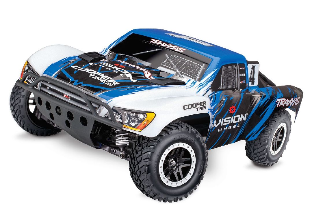 Traxxas Slash 4X4 VXL 1/10 Scale 4WD Electric Short Course Truck with TQi™ Traxxas Link™ Enabled 2.4GHz Radio System & Traxxas Stability Management (TSM)® - Vision