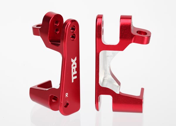 Traxxas Aluminum Caster Block Set (2) (Red) - Click Image to Close