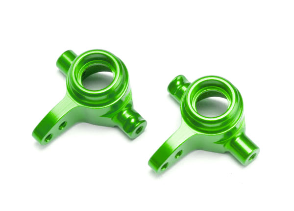 Traxxas Aluminum Steering Block Set (Green) (2)