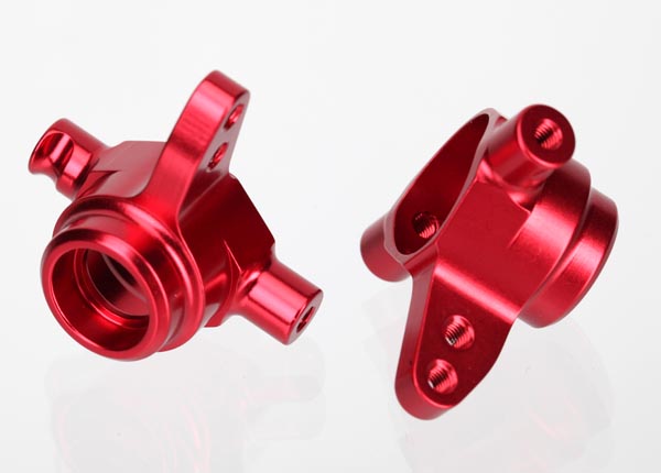 Traxxas Aluminum Steering Block Set (Red) (2) - Click Image to Close