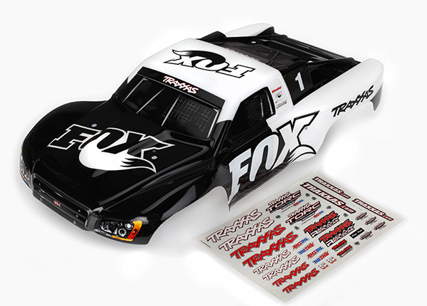 Traxxas 4X4 Slash Fox Edition (Painted) Body, Black - Click Image to Close