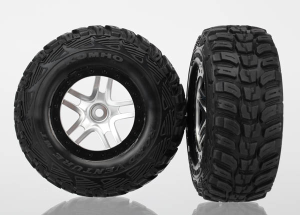 Traxxas Tires & Wheels, Assembled, Glued (S1 Ultra-Soft Off-Road - Click Image to Close