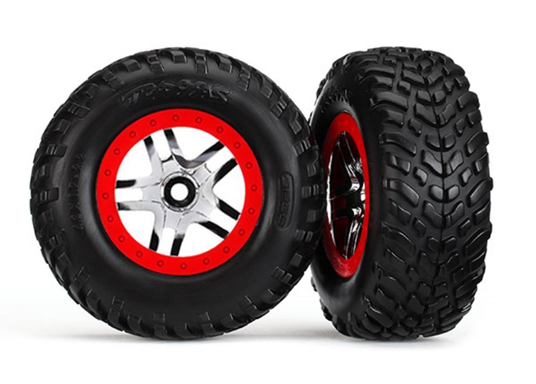 Traxxas Tires and wheels, assembled, glued (2) - Click Image to Close