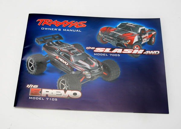 Traxxas Owner's Manual, 1/16 E-Revo/ Slash 4wd