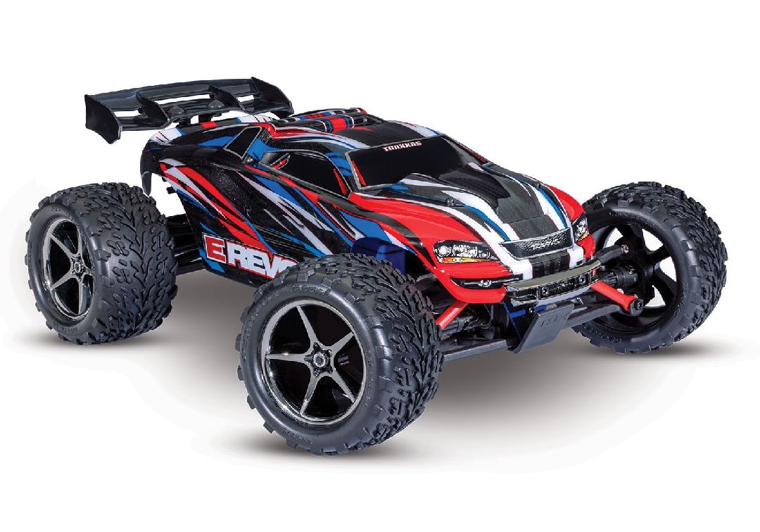 Traxxas E-Revo 1/16 4X4 Monster Truck RTR - Red Blue