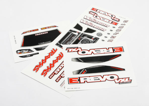 Traxxas Decal Sheets, 1/16 E-Revo VXL