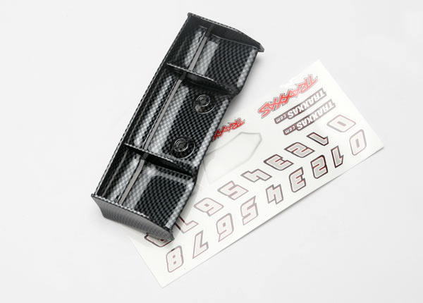 Traxxas 1/16 E-Revo Wing w/Decal Sheet - Click Image to Close