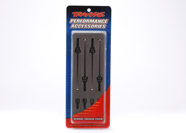 Traxxas Assembled Steel CV Driveshaft Set (4) - Click Image to Close