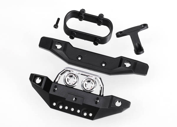 Traxxas Front & Rear Bumper Set w/Mount - Click Image to Close
