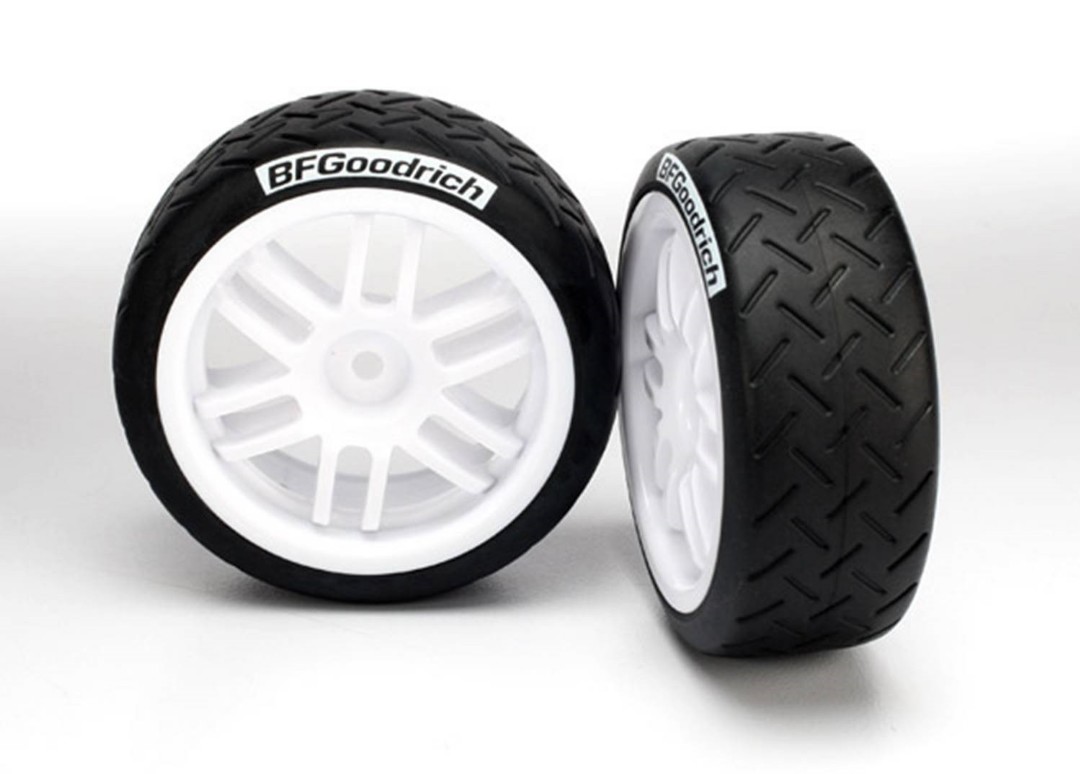 Traxxas Tires & wheels, assembled, glued - Click Image to Close