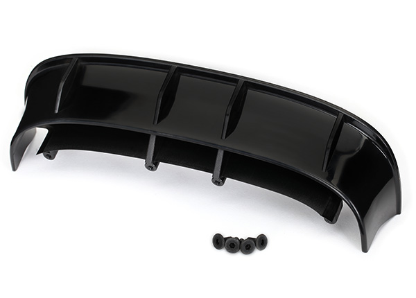 Traxxas Wing, Ford Fiesta ST Rally (Black)/ Hardware - Click Image to Close