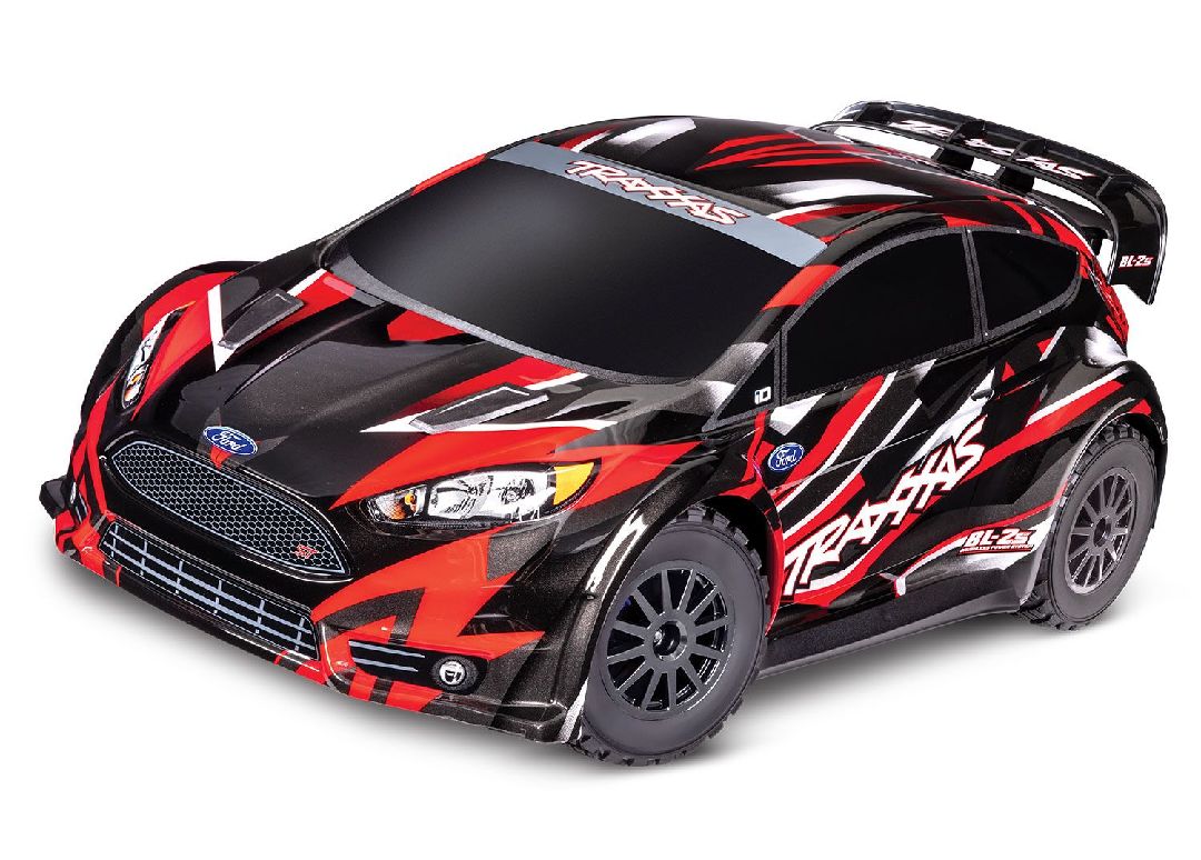 Traxxas Fiesta ST Rally 1/10 AWD Rally Car RTR with TQ 2.4GHz Radio System and BL-2s ESC (Fwd/Rev)Requires Battery and Charger - RED