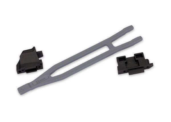 Traxxas Battery Hold-Down (1) F&R (1 Each) - Slate Gray