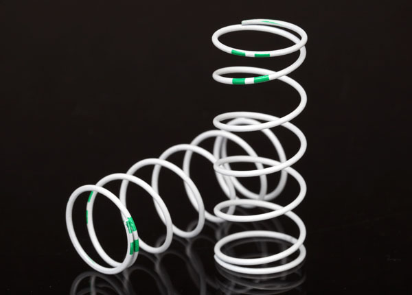 Traxxas Progressive Rate Long GTR Shock Springs (Green - 0.653 R