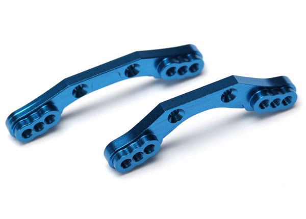 LaTrax Shock towers, front & rear, aluminum (blue) - Click Image to Close