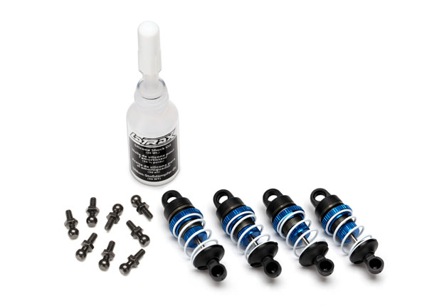 Traxxas LaTrax Aluminum Oil Filled Shock Set w/Springs (4) - Click Image to Close