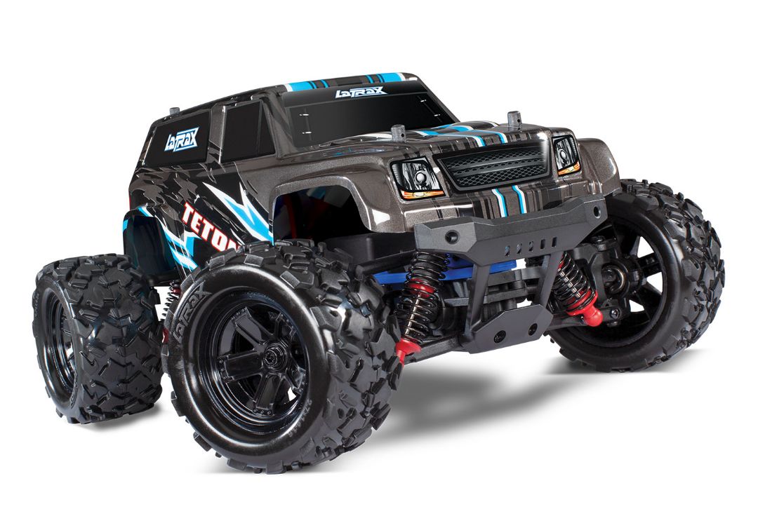 Traxxas LaTrax Teton 1/18 4WD RTR Monster Truck Black - Click Image to Close