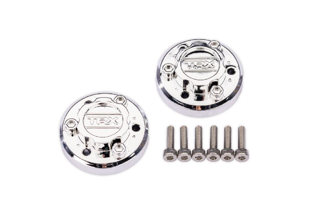 Traxxas X-Truck Chrome Center Caps (2)