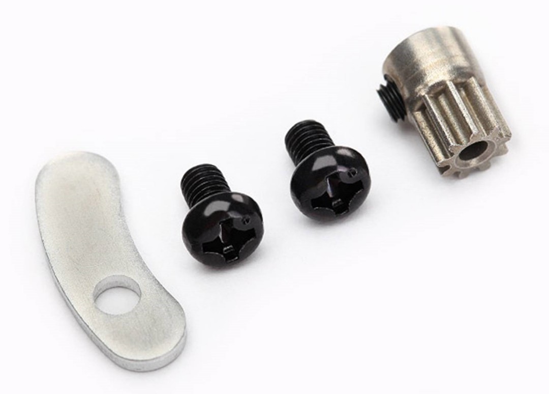 Traxxas Gear, 9T Pinion & Set Screw - Click Image to Close