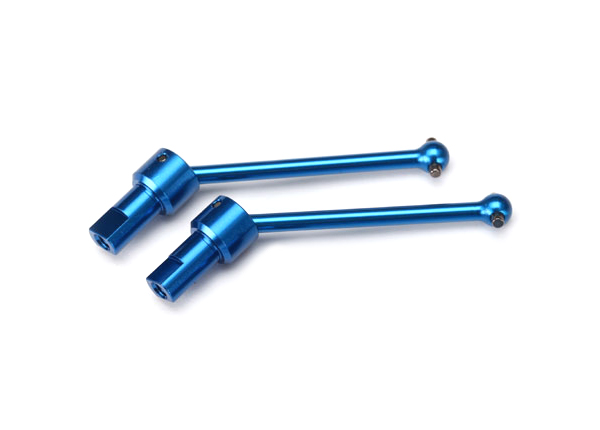 LaTrax Aluminum Front/Rear Driveshaft (2) (Blue) - Click Image to Close