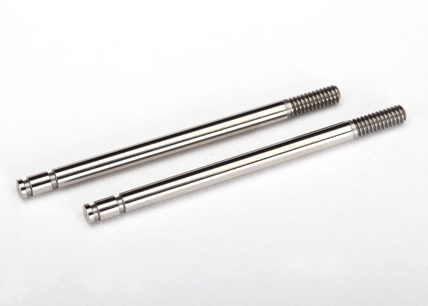 Traxxas Shock shafts, steel, chrome finish (2) - Click Image to Close