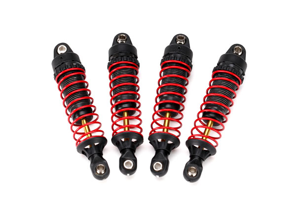 LaTrax Hard-Anodized GTR Shocks w/TiN shafts (4)