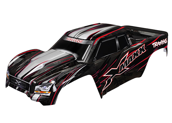 Traxxas Body, X-Maxx, Red (Painted, Decals Applied) (Assembled With Tailgate Protector). Includes TRA7712, TRA7713 and TRA7715