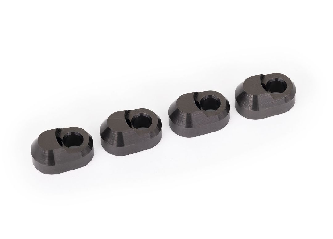 Traxxas Suspension Pin Retainer 6061-T6 Aluminum (Gray-Anodized) (4)