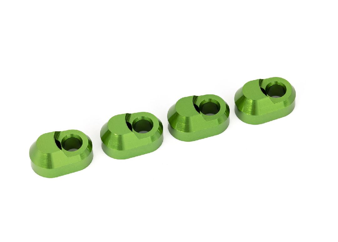 Traxxas Suspension Pin Retainer 6061-T6 Aluminum (Green-Anodized) (4)