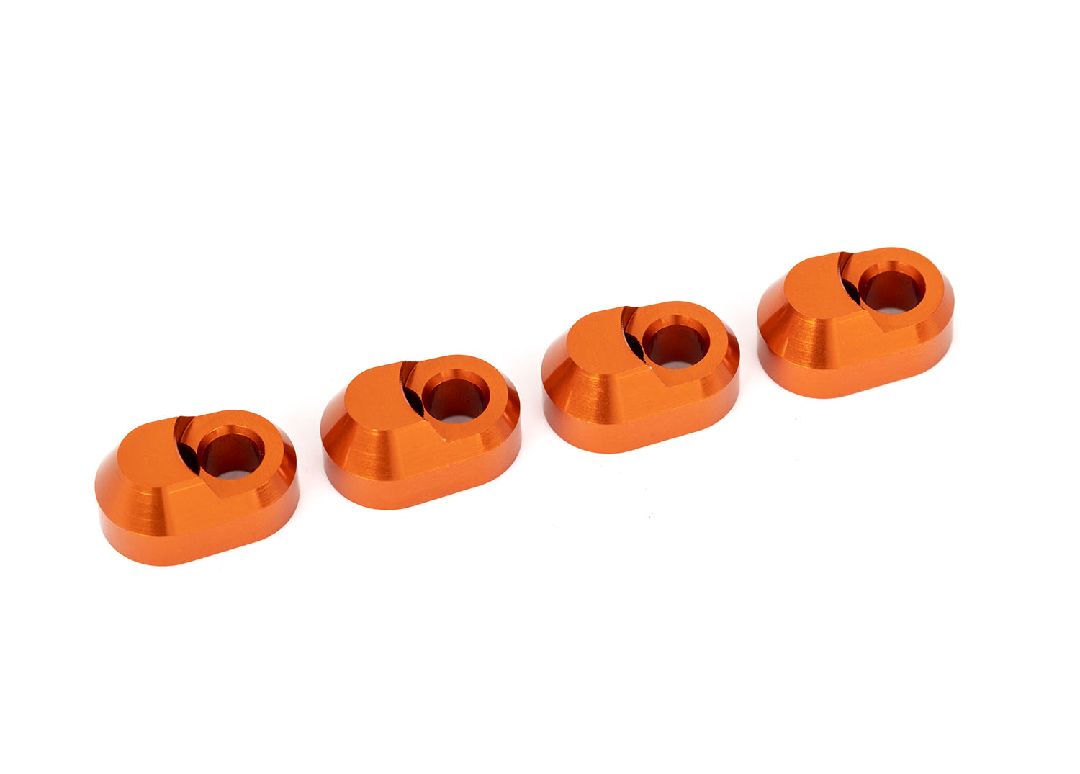 Traxxas Suspension Pin Retainer 6061-T6 Aluminum (Orange-Anodized) (4)