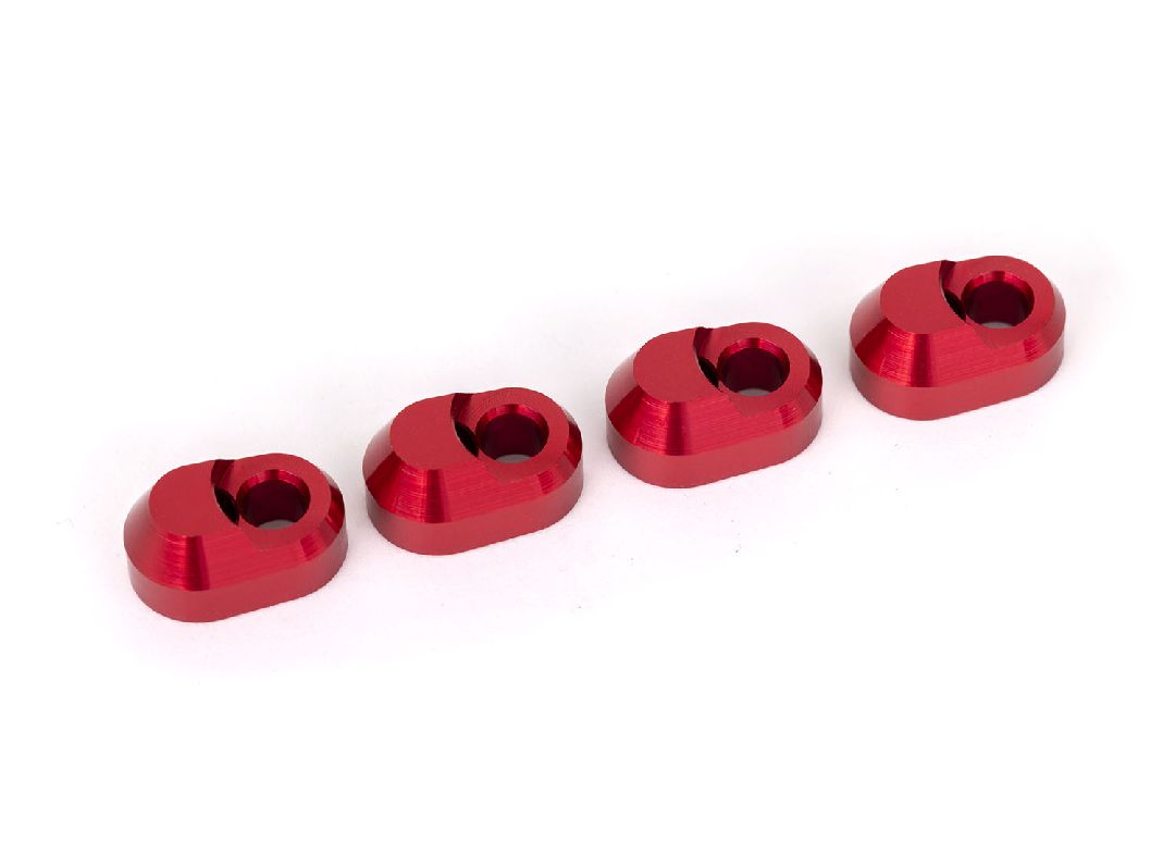 Traxxas Suspension Pin Retainer 6061-T6 Aluminum (Red-Anodized) (4)